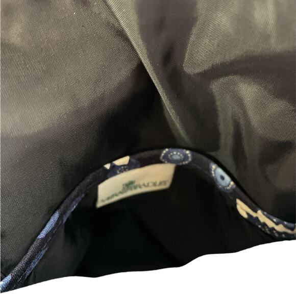 Vera Bradley vintage crossbody in blue coin blue pattern - Picture 4 of 5